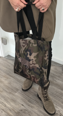 Einkaufstasche Camouflage mit Wildschwein